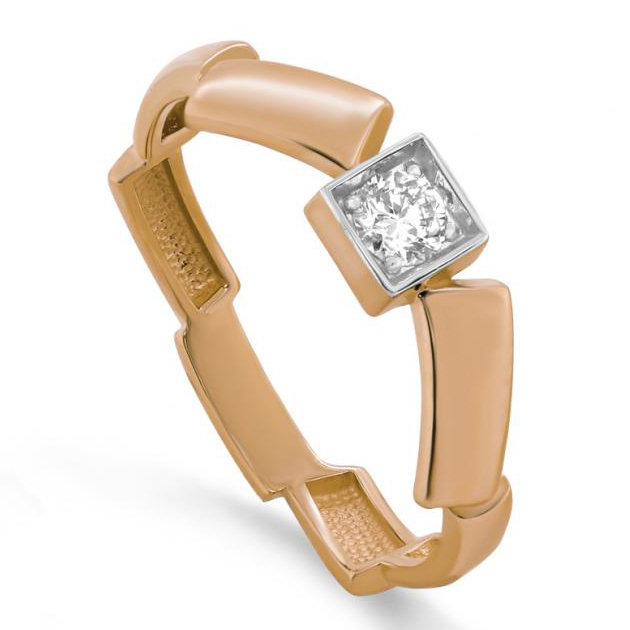Кольцо, золото, бриллиант, 11-01851-1000